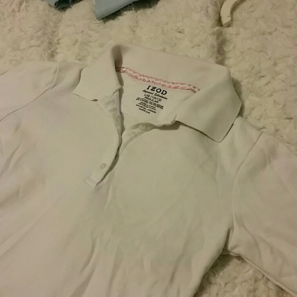 Izod Girl's long-sleeve polo